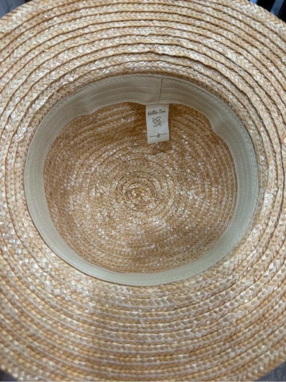 Matilda Jane Natural Straw Wide-Brim Sun Hat